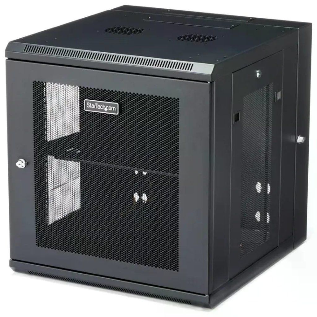 StarTech.com RK1224WALHM Armadio Rack da Parete 12U Nero