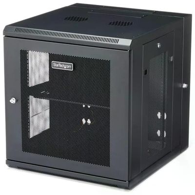 StarTech.com RK1224WALHM Armadio Rack da Parete 12U Nero