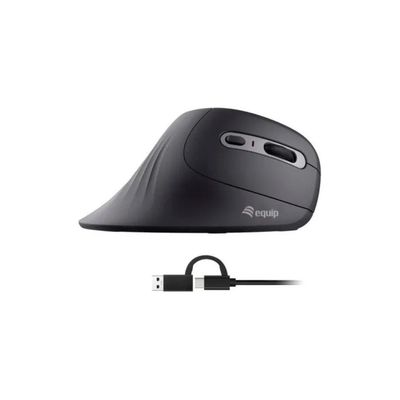 Equip Mouse Verticale Ergonomico 7200 DPI, 8 Pulsanti, Nero