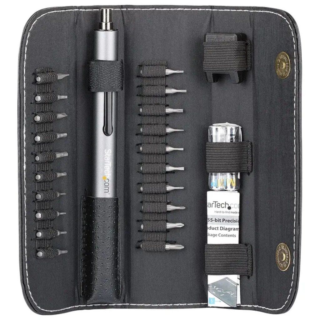 StarTech.com Cacciavite Elettrico di Precisione, Kit 20 Pezzi