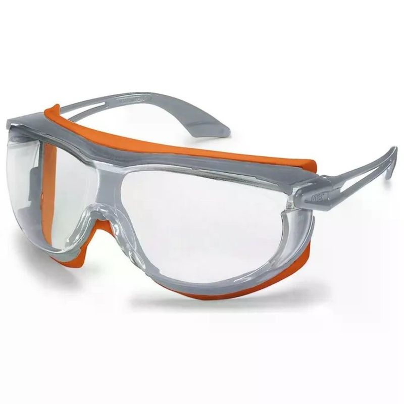 Uvex 9175275 Occhiali di sicurezza grigio e arancione