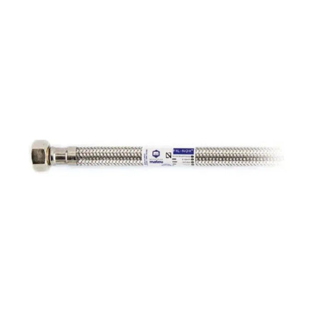YEPPON Tubo flessibile inox femmina-femmina 1/2", 25 cm