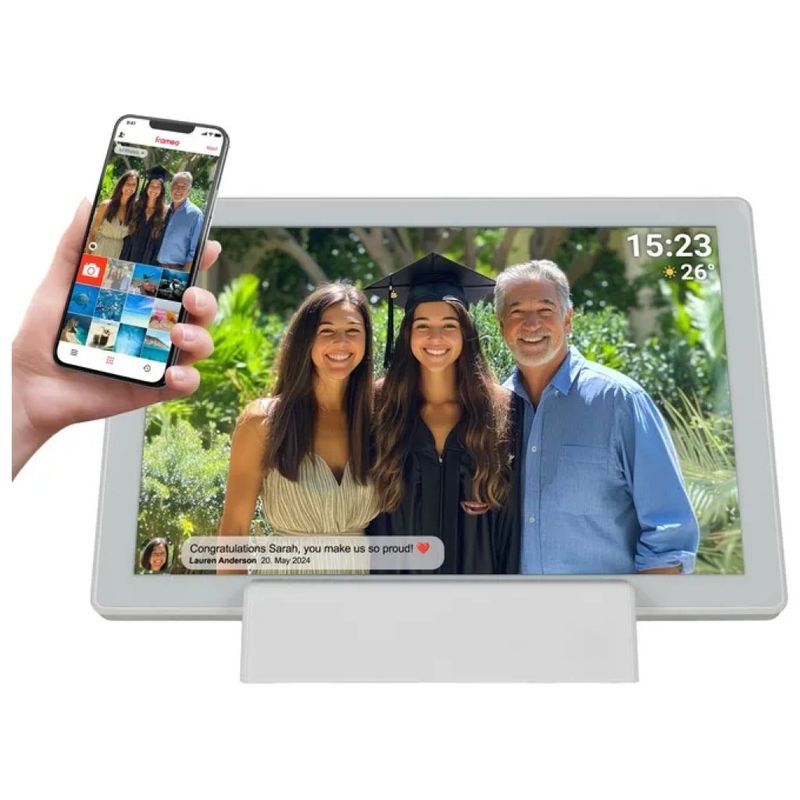 Denver PFF-1070W Cornice Digitale Wi-Fi 10,1" Touch Bianca, 16 GB