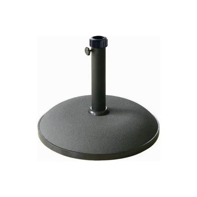 Amicasa YTH25-B Base per Ombrellone in Cemento Rivestito in Gomma, 25 kg, Nera