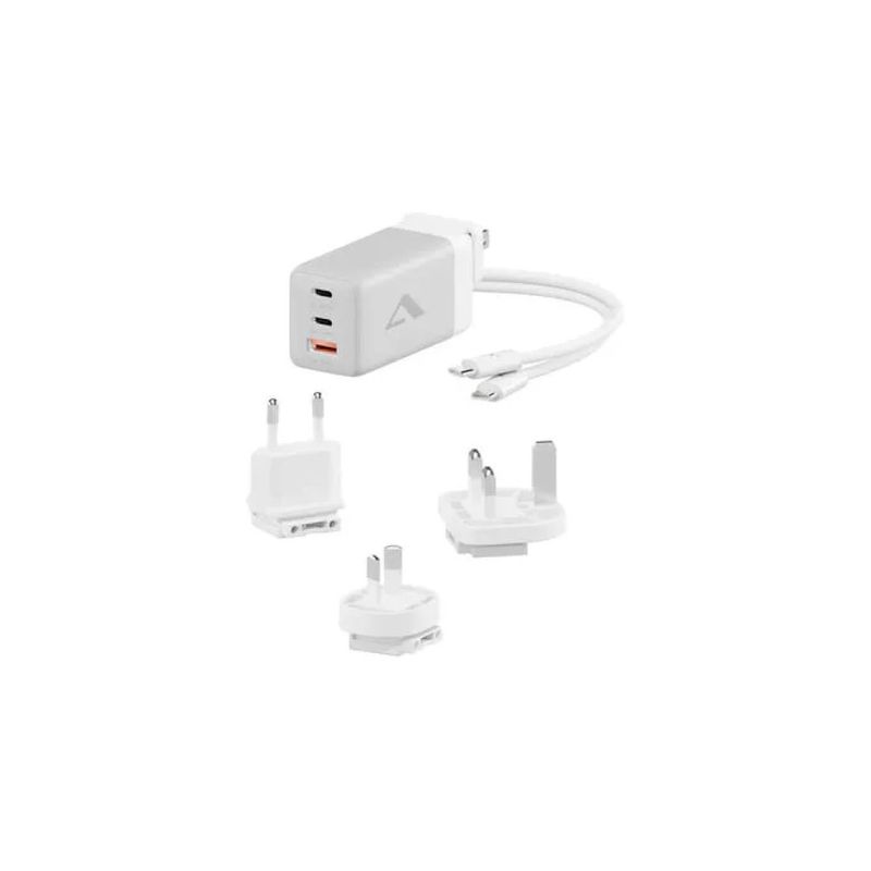 ALOGIC WCM3X67G Caricatore da viaggio GaN 67 W, 2 USB-C e 1 USB-A