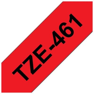 Brother TZe-461 Nastro Laminato Nero su Rosso, 36 mm × 8 m
