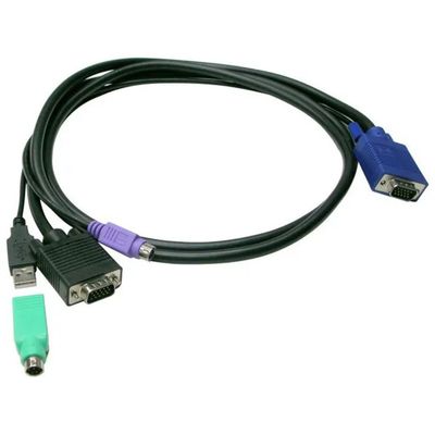 LEVEL ONE LevelOne ACC-3201 – Cavo KVM VGA, PS/2 e USB da 1,8 m