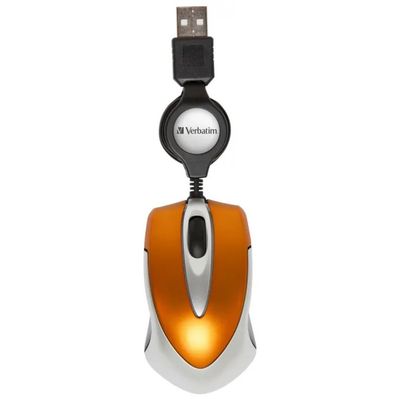 Verbatim Go Mini 49023 Mouse Ottico USB Arancione
