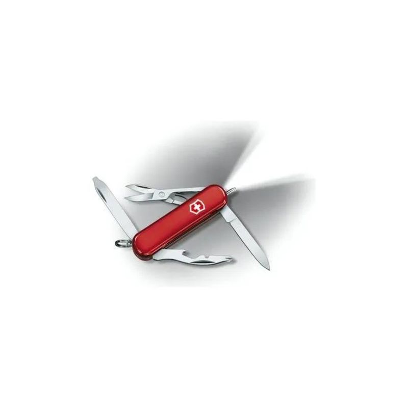 Victorinox Midnite Manager 0.6366 – Coltellino Multifunzione Rosso con LED