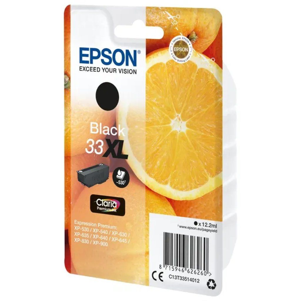 Epson T33XL Cartuccia Originale Nera ad Alta Capacità