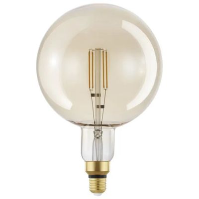 EGLO Vintage Spezial 12593 Lampadina LED Globo G200 E27 4 W Dimmerabile Ambra EGLO Vintage Spezial 12593 Lampadina LED Globo G200 E27 4 W Dimmerabile Ambra