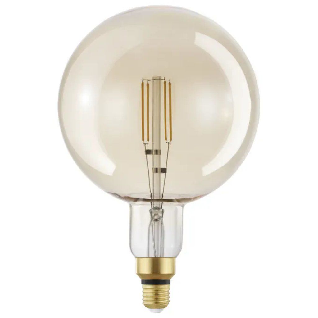 EGLO 12593 Lampadina LED Globo G200 E27 4 W Ambra Dimmerabile