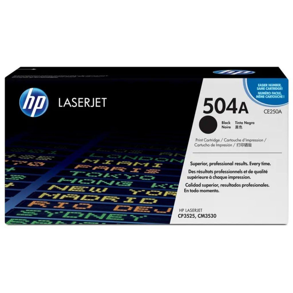 HP 504A CE250A Toner Originale Nero per LaserJet HP 504A CE250A Toner Originale Nero per LaserJet