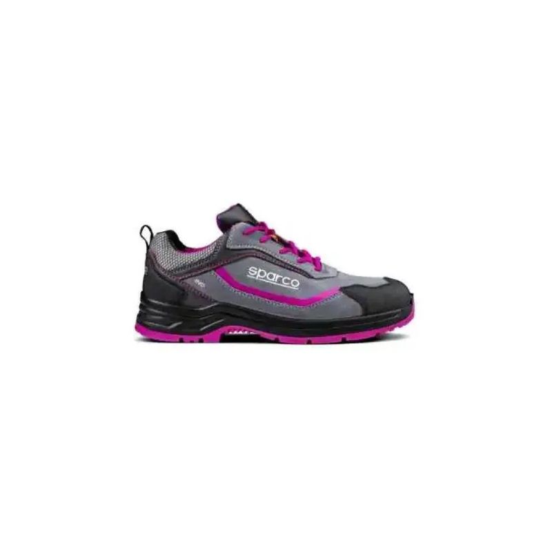 Sparco Indy Danica S3S ESD – Scarpe antinfortunistiche grigio e fucsia