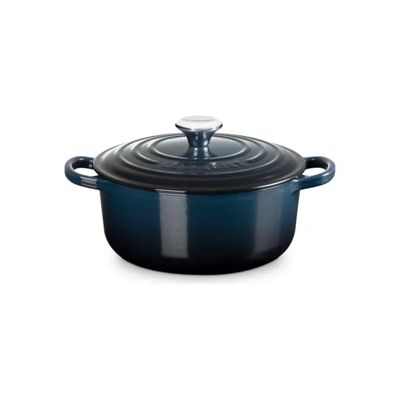 Le Creuset Cocotte Rotonda Evolution 5,3 L – 26 cm, Ghisa Smaltata, Nuit