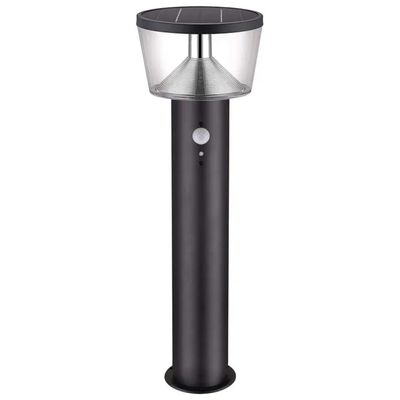 Velamp SL344 Lampada Solare da Terra LED con Sensore di Movimento, 600 lm, Nera