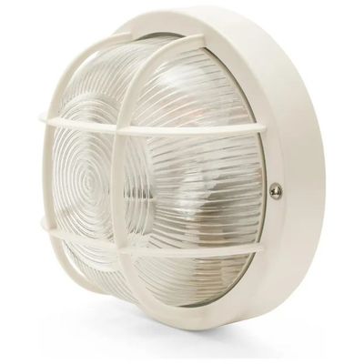 Velamp Bubble-B Applique Tonda da Esterno E27, 60 W, IP44, Bianca
