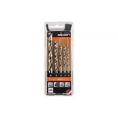 ALPEN PTM 5 Profi – Set 5 punte per legno, 4–10 mm
