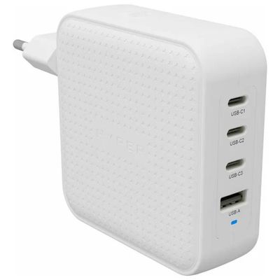 HYPER Caricabatterie GaN 100W USB-C e USB-A Bianco HYPER Caricabatterie GaN 100W USB-C e USB-A Bianco