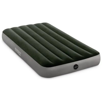 Intex Prestige Downy 64777 – Materasso Gonfiabile Singolo Fiber-Tech con Pompa a Batteria