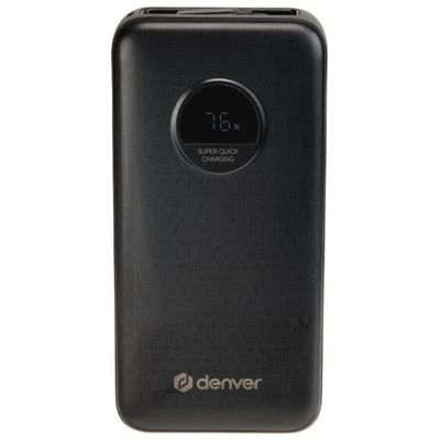 Denver PQC-20065 Power Bank 20.000 mAh PD 65W Nero