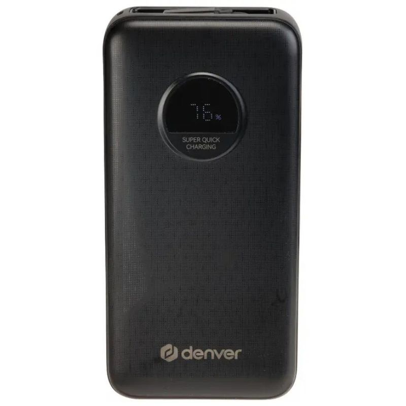 Denver PQC-20065 Power Bank 20.000 mAh PD 65W Nero