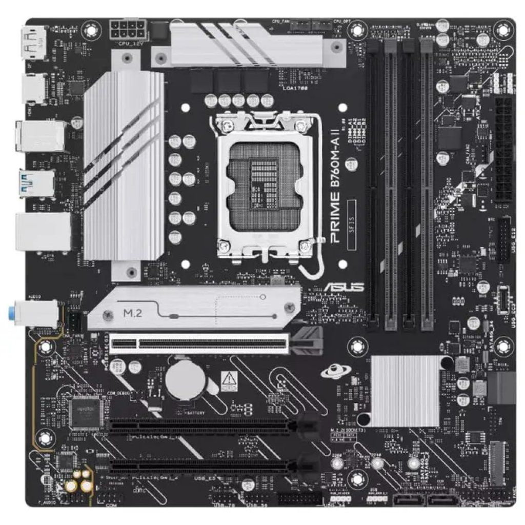 ASUS PRIME B760M-A II-CSM Scheda Madre Micro-ATX DDR5 ASUS PRIME B760M-A II-CSM Scheda Madre Micro-ATX DDR5