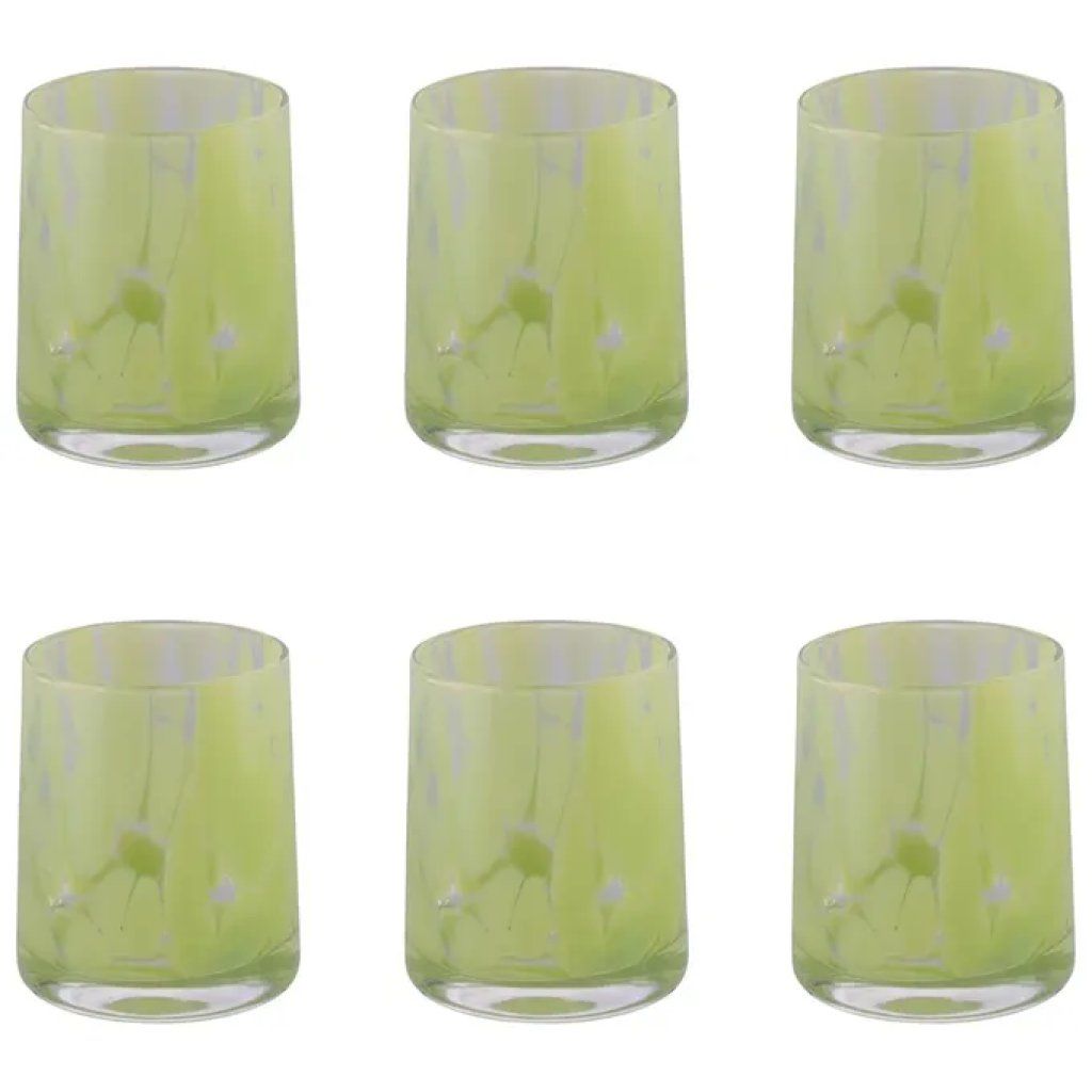 VDE TIVOLI 1996 Villa d’Este Thalia – Set 6 Bicchieri da Acqua Verdi, 350 ml
