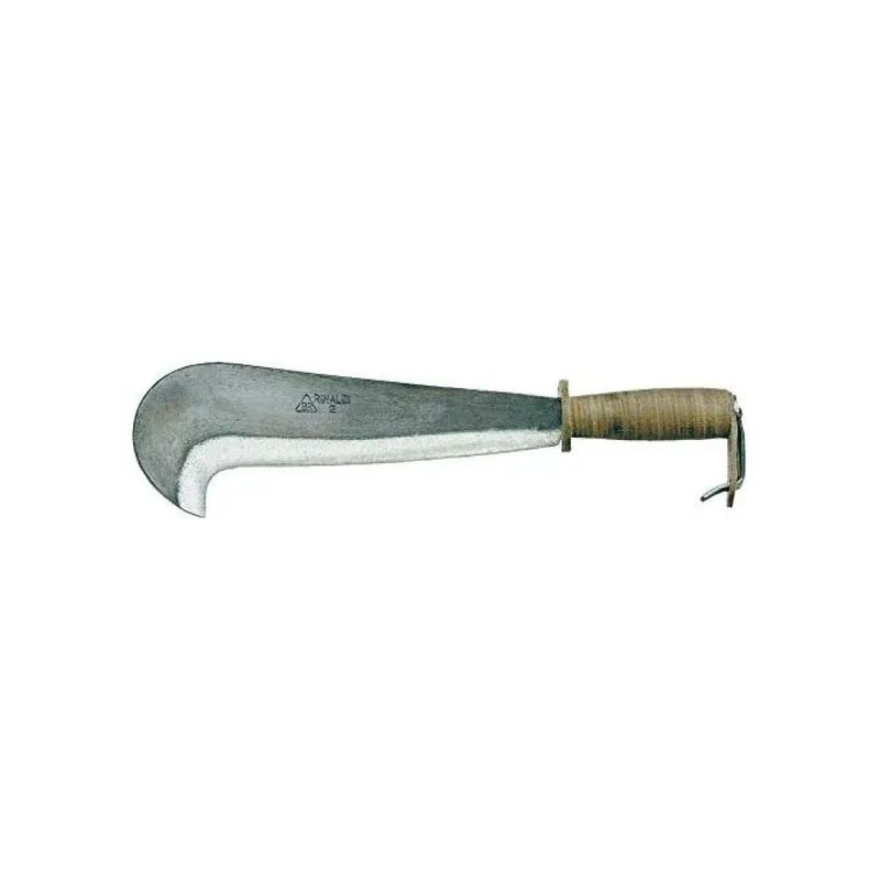 Rinaldi Art. 111 Roncola Valcamonica, lama forgiata 31 cm e manico in cuoio