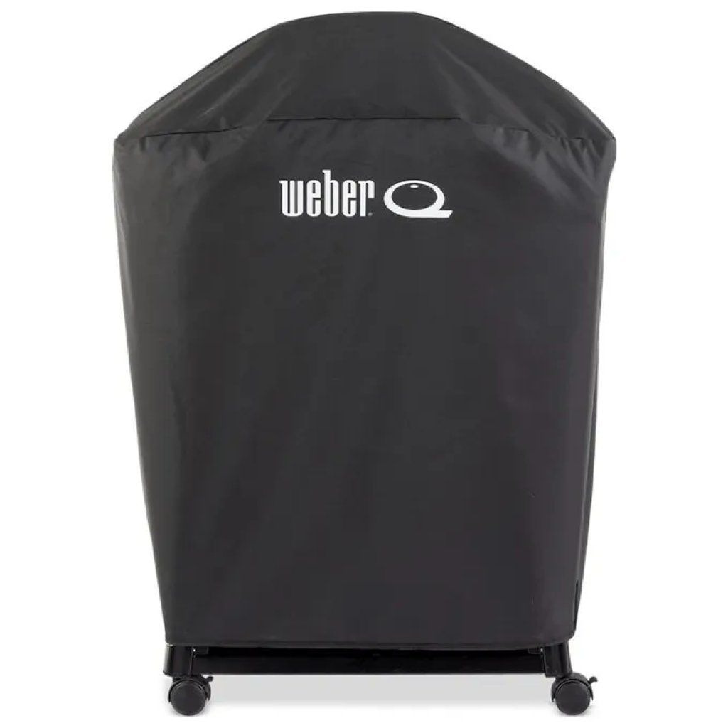 Weber Copertura Nera per Barbecue Q1000 e Q2000 con Carrello