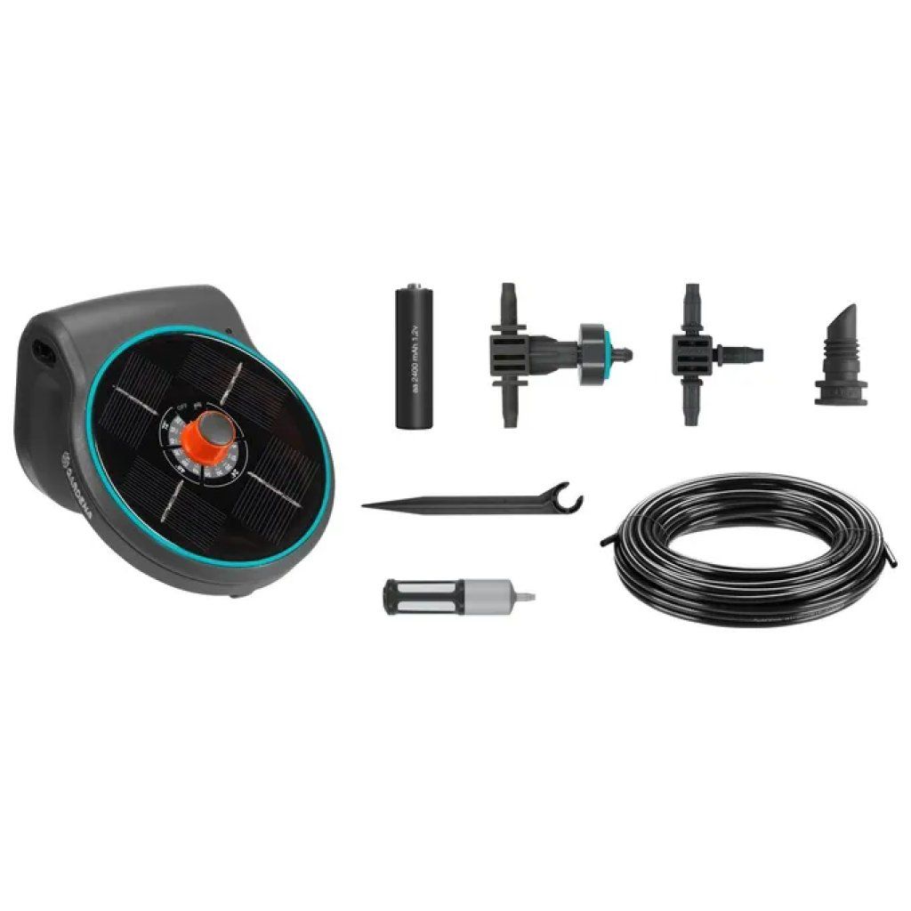 GARDENA AquaBloom Set di irrigazione solare automatica per 20 piante
