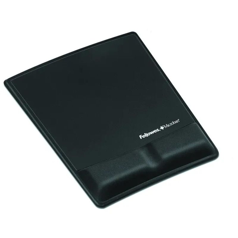 Fellowes Health-V Mousepad Ergonomico con Supporto Polsi, Nero