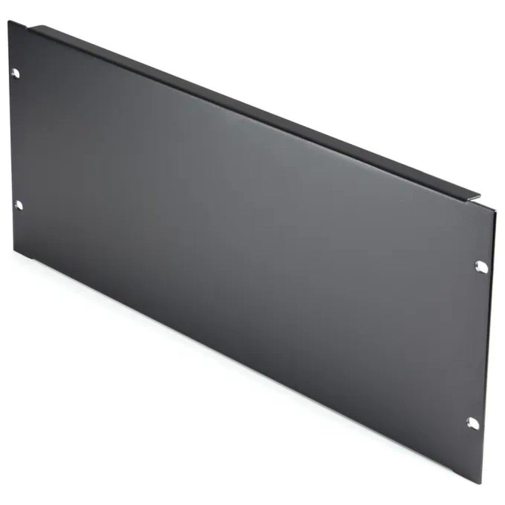 StarTech.com RKPNL4U – Pannello cieco 4U per rack 19" in acciaio nero