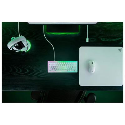 Razer Huntsman V3 Pro Mini – Tastiera Gaming Ottica 60%, QWERTY UK, Bianca