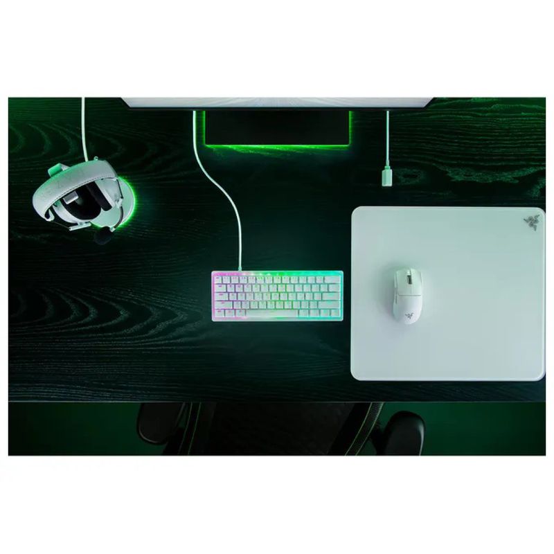 Razer Huntsman V3 Pro Mini – Tastiera Gaming Ottica 60%, QWERTY UK, Bianca