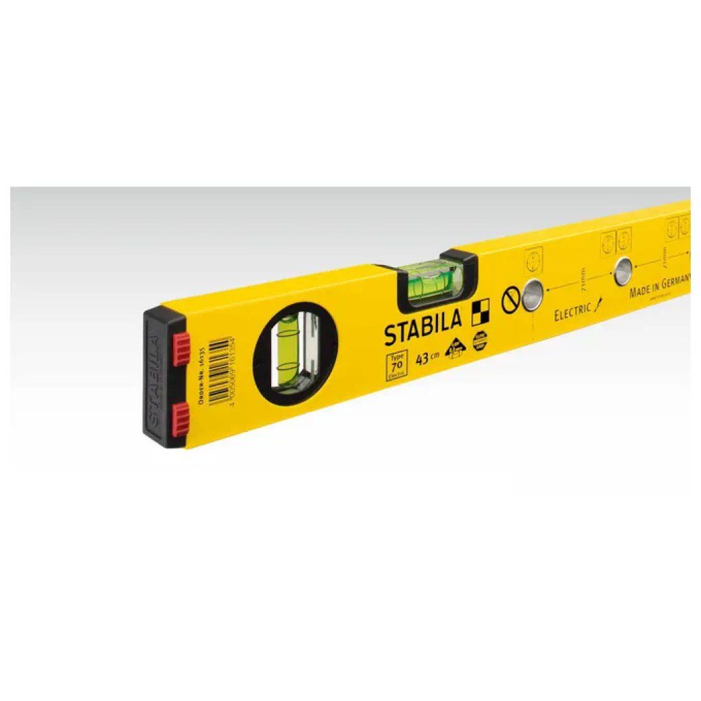 STABILA Type 70 Livella da falegname 120 cm con 8 fori STABILA Type 70 Livella da falegname 120 cm con 8 fori