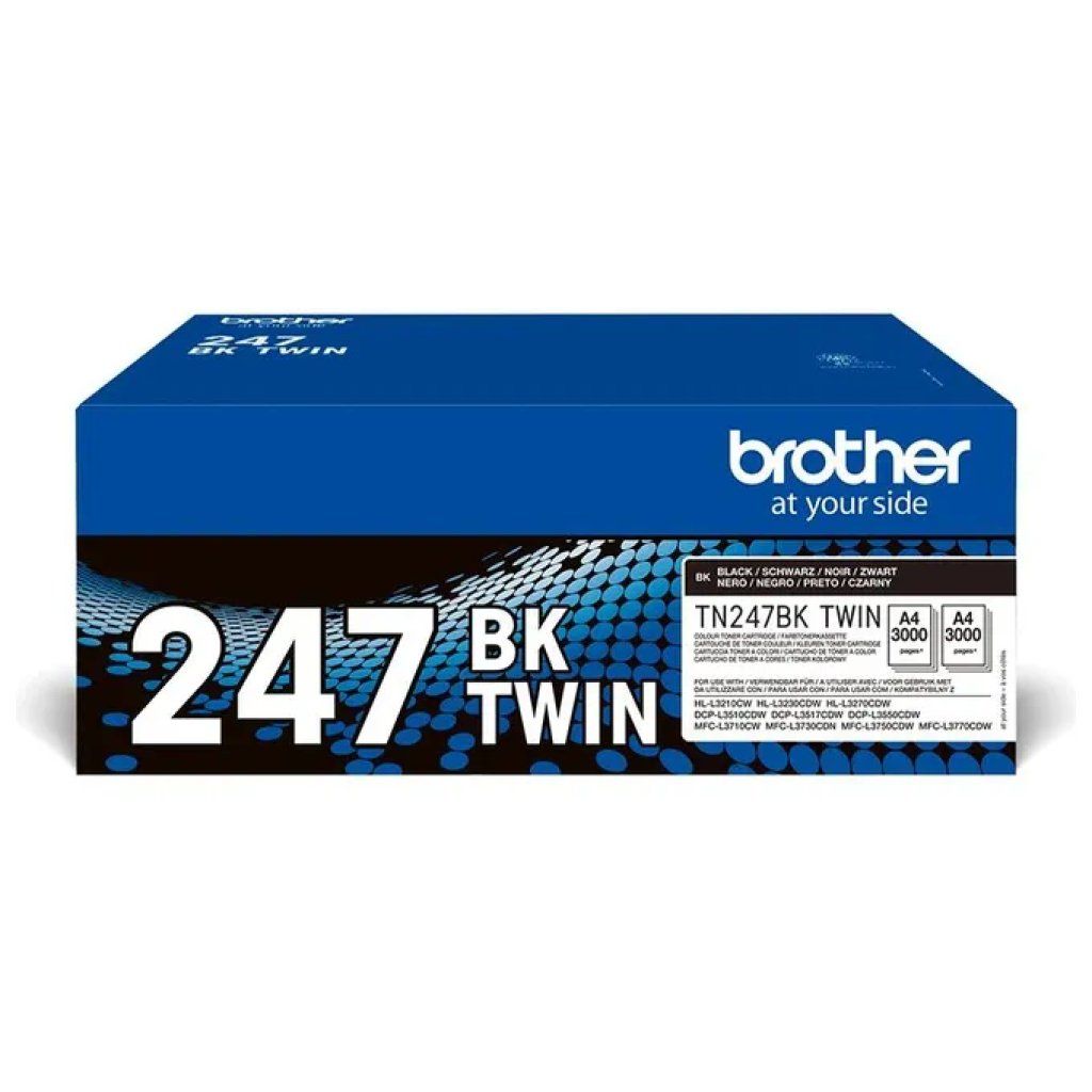 Brother TN-247BKTWIN – Kit 2 Toner Originali Neri