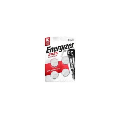 Energizer CR2025 Batterie a Bottone al Litio 3 V, Confezione da 4 Energizer CR2025 Batterie a Bottone al Litio 3 V, Confezione da 4