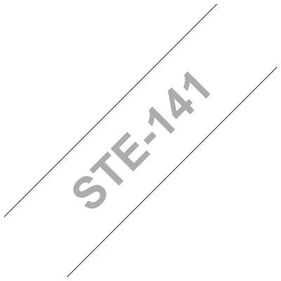Brother STE141 Nastro Stencil Nero su Bianco, 18 mm x 3 m