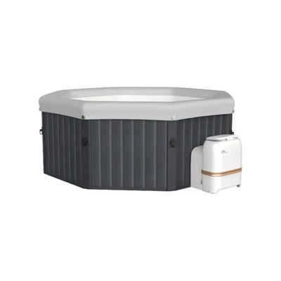 MSpa FTU062W Tuscany Spa Idromassaggio Rigida Wi-Fi, 6 Posti, 193 x 193 cm, Grigia