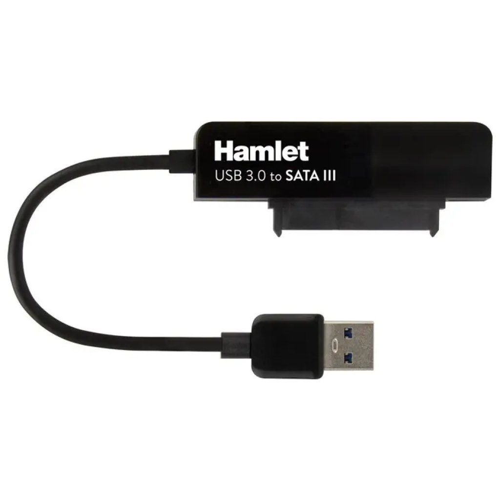 Hamlet XADU3SATA – Adattatore USB 3.0 per HDD e SSD SATA da 2,5”