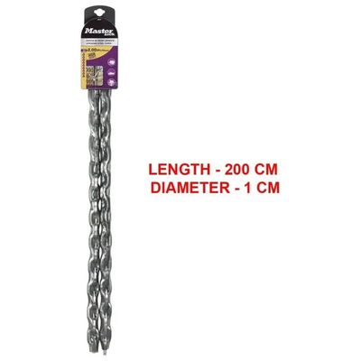 MASTERLOCK Master Lock 8021EURD – Catena di sicurezza in acciaio temperato, 200 cm