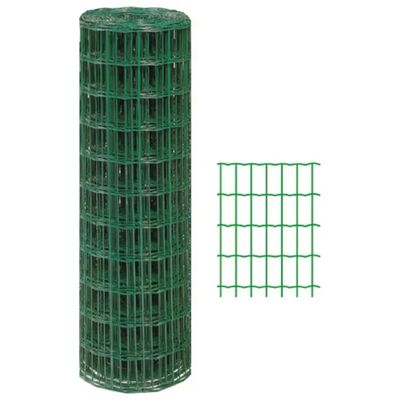 Vigor Rete elettrosaldata plastificata verde 80 cm x 5 m
