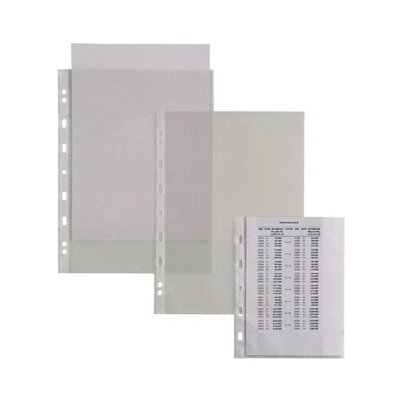 SEI Rota Atla 662311 – Buste perforate universali 23 × 33 cm, PP trasparente, confezione da 50