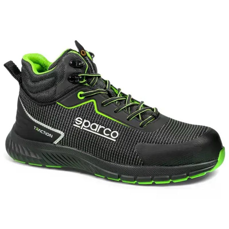 Sparco Traction-H Naoki S3S ESD HRO Scarpe Antinfortunistiche Alte, Nero, EU 45