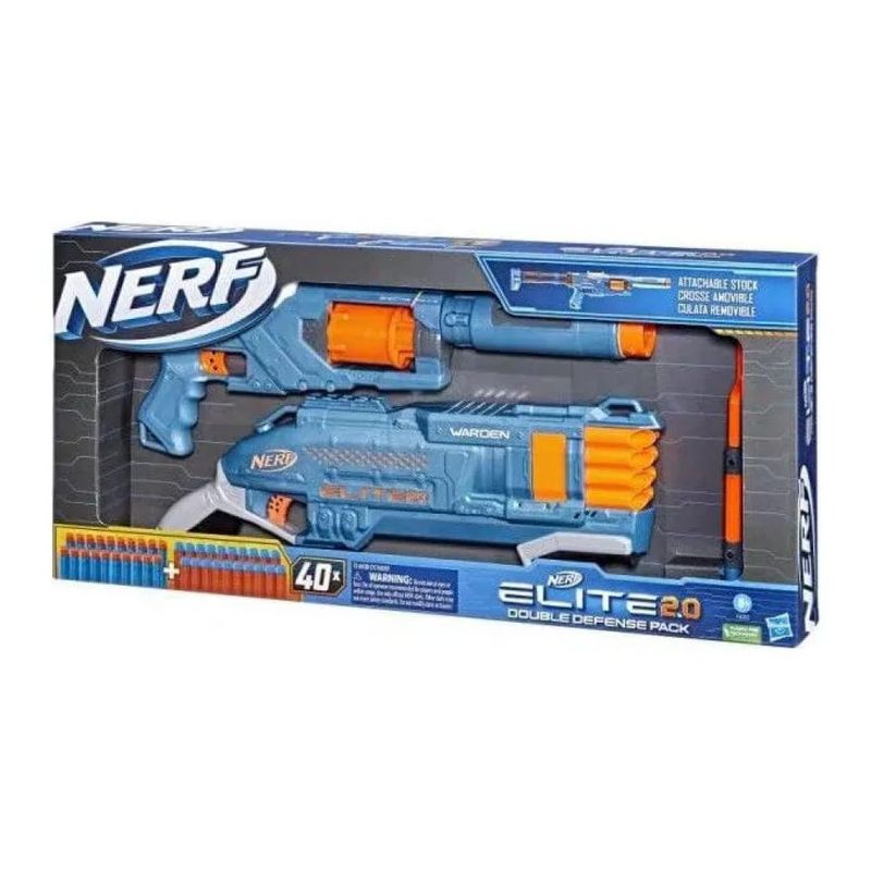 Nerf Elite 2.0 Double Defense Pack con 2 Blaster e 40 Dardi