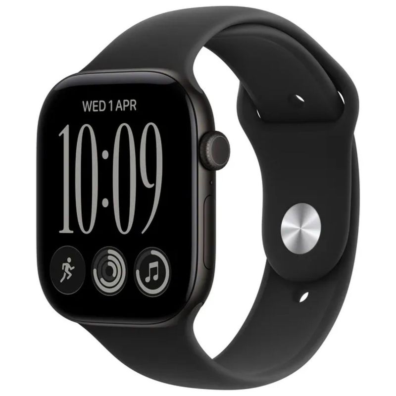 Apple Watch Series 12 GPS 42 mm in Alluminio Nero, Cinturino Sport S/M Apple Watch Series 12 GPS 42 mm in Alluminio Nero, Cinturino Sport S/M