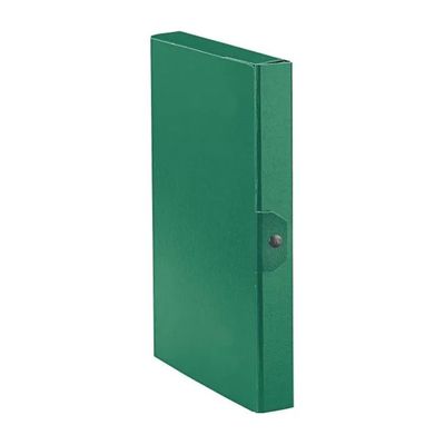 Esselte Eurobox – confezione da 5 cartelle, dorso 4 cm, verde