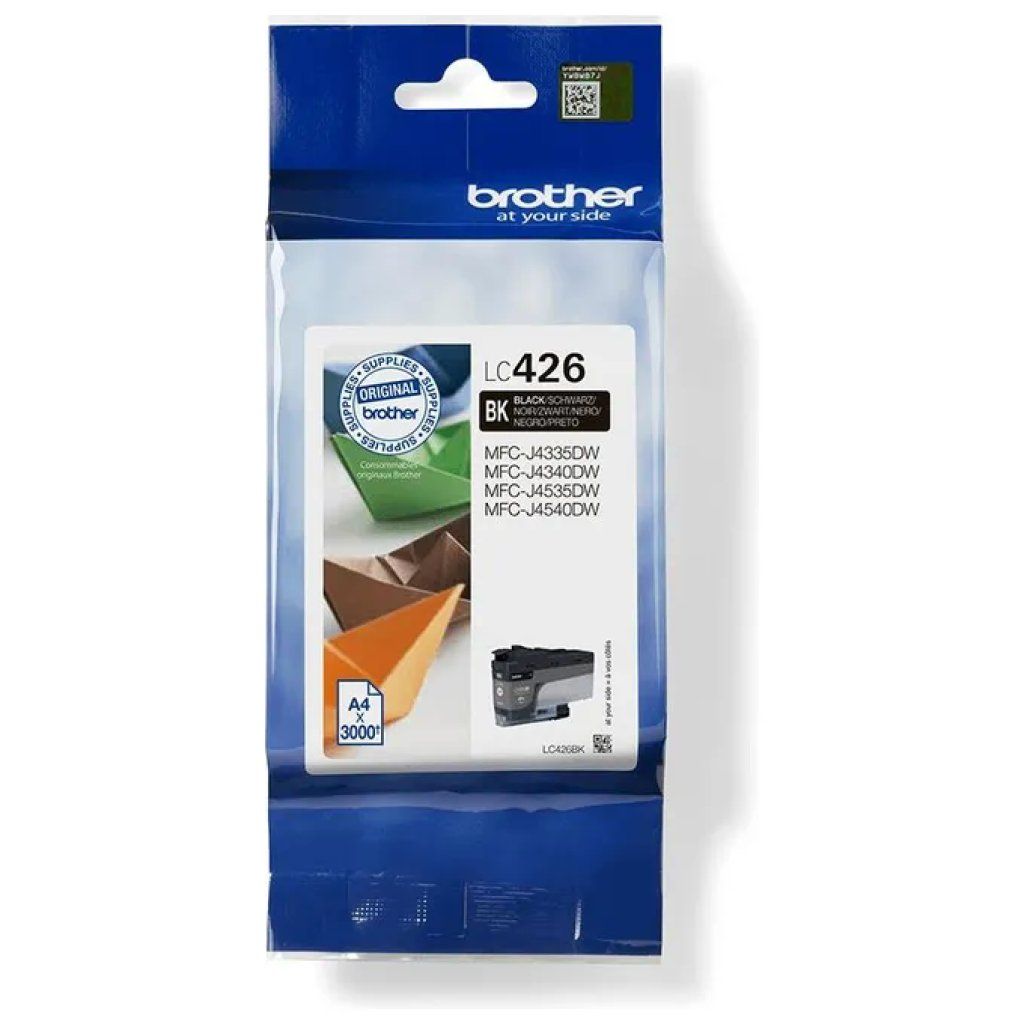 Brother LC426BK Cartuccia Originale Nera, resa fino a 3.000 pagine Brother LC426BK Cartuccia Originale Nera, resa fino a 3.000 pagine