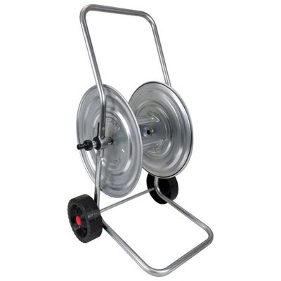 GENERICO Carrello Avvolgitubo Zincato A202 per Tubo da 1/2” – 80 m con Raccordi